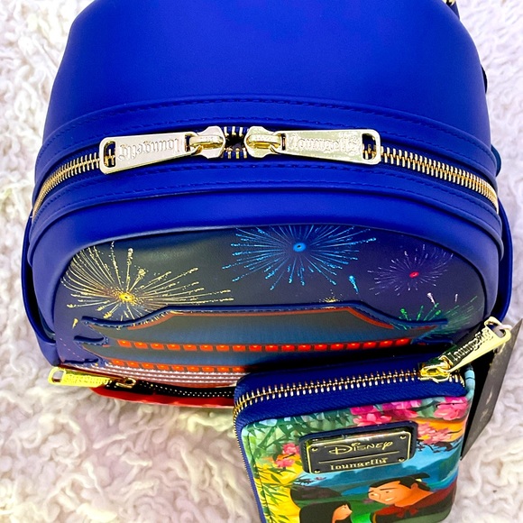 Loungefly Disney Mulan Castle Light Up Mini Backpack - Picture 3 of 3